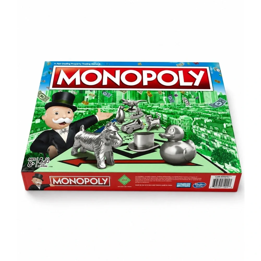 Hasbro Monopoly Classic Board Game New Sealed Family Game Night Limited Tokens
